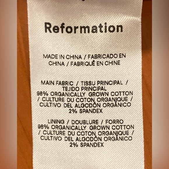 NWT Reformation Rhubarb Shia Top - Picture 6 of 7